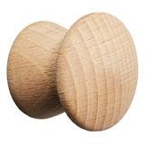 Pomo De Madera Natural Para Setas De 1 Pulgada