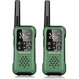 Radios Bidireccionales Socotran T90 2 Pzs Recargables -verde