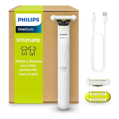 Philips OneBlade Intimate | Rasuradora y recortadora para las zonas íntimas y axilas | para hombre y mujer | con 2 cuchillas SkinProtect contra cortes y rasguños | QP1924\u002F50 | MercadoLibre