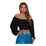 Crop Top Hombros Descubiertos Modelo Gretel Marca Epifania