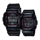 Pareja Original Casio G Shock Baby G Slv 18b Negros Digital 