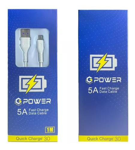 Cable Datos Carga Rapida G Power 5a Micro/tipo C/lightning