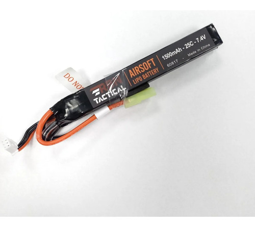 Batería Airsoft Rbn Li-po 7.4v 1500mah 25c Mini Tamiya Doble