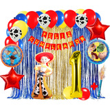 Kit Globos Jessie Niña Toy Story Decoración Cumpleaños