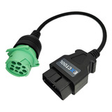 Exctool Cable Adaptador Obd2 A J1939 Verde Tipo 2 (16 Pines