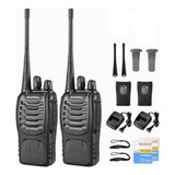 Radio Walkie Talkie Baofeng Bf-888s Uhf X2 Bateria 2800m Ah