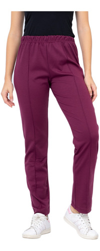 Pantalon Calza Dama Punto Roma Premium Todos Los Talles