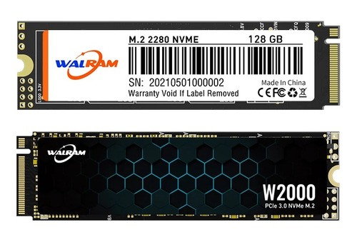 Ssd Walram 128gb W2000 Pcie 3.0 M2 Nvme