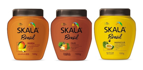 Skala Brasil Creme  1kg Cronograma Caju Maracuja E Manga