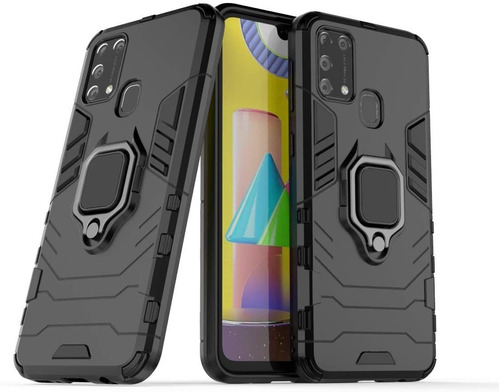 Samsung Galaxy M31 / Case Black Panther + Tempered Glass 9h