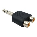 Conector Mivic´s 6.35mm Stereo Plug A 2rca Jack Hy1.1751