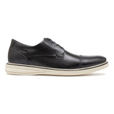 Sapato Derby Cap Toe Democrata Metropolitan Metropolitan Bay 273101 De  Couro Preto Design Liso 43 Br Para Adultos - Masculino