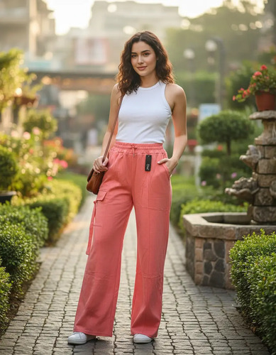 Pants Para Dama Con Bolsos A Los Lados Moda Unitalla Oversiz