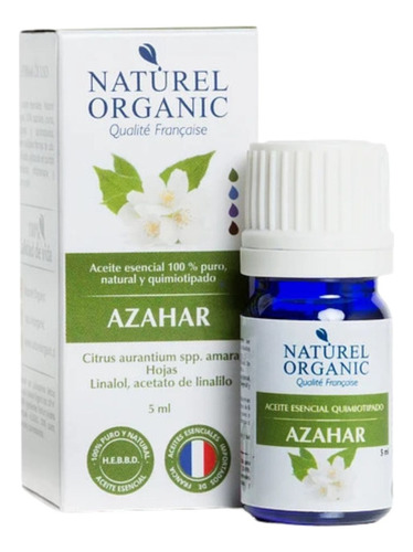 Aceite Esencial Naturel Organic Azahar Aromaterpia Corporal