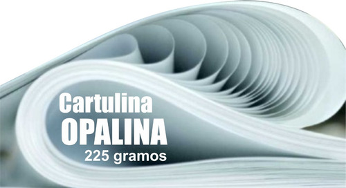 Cartulina Opalina 225 Grs. Doble Carta 200 Hojas         