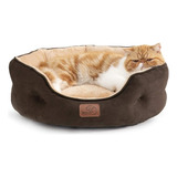 Bedsure - Cama Lavable Para Perros Y Gatos Pequeños Color Marrón Diseño Pequeña