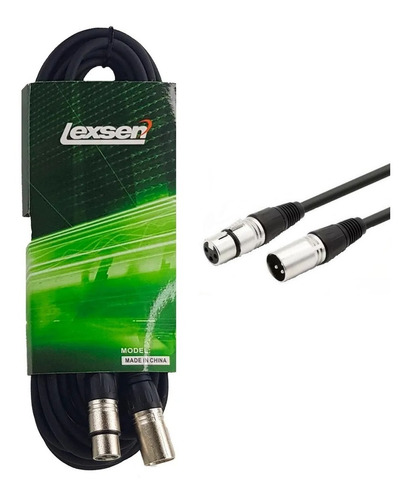 Cable De Micrófono Lexsen Xlr-6mt Canon - Canon 6 Metros