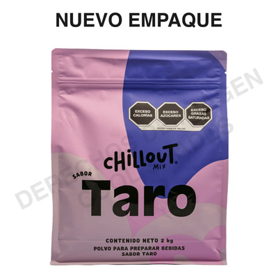 Base En Polvo Para Bebidas Chill Out 2kg Sabor Taro