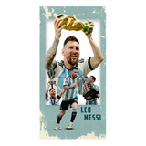 Póster Papel Fotográfico Leo Messi Balon Oro Argentina 60x80