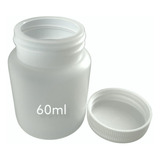 Envase Frasco Plástico 60ml Paquete 12 Unidades Con Tapa
