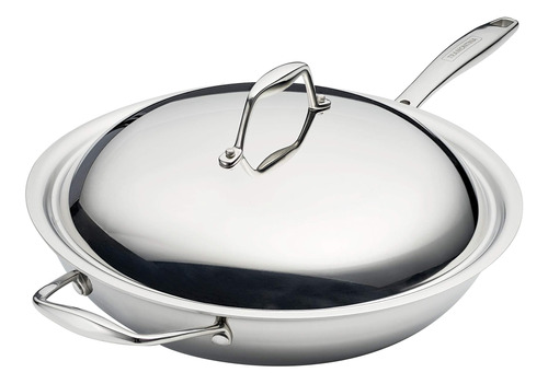 Wok Tramontina De Triple Capa De Acero Inoxidable De 12 PuLG