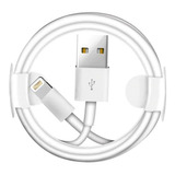 Cabo Usb Carregador Para iPhone 5 6 7 8 Plus 11 S X Xr Xs Cor Branco