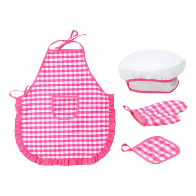 Juego De Delantal Y Gorro De Chef Para Niños, Disfraz De Che | Envío gratis