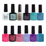 12 Esmalte Em Gel Led/uv Esmaltes Polish Gel Kit Unha De Gel