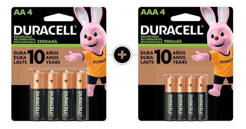 Pack Duracell Recargables 4aa Y 4aaa