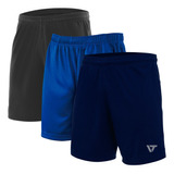 Kit 3 Shorts Esportivo Treino Academia Dryfit Premium