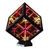 Hypercube Nano Infinity Cube Luz Led Con Soporte Lámpara De