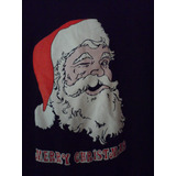 Camisa Playera Santa Claus Black Negra Navidad Christmas