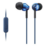 Sony Audífonos Interno Serie Ex Mdr-ex110ap Azul Color Azul