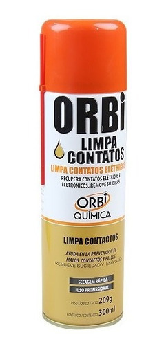 Limpa Contato Spray Eletronico 300ml Orbi Quimica