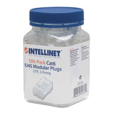 Plug Bote 100 Piezas Conector Rj45 Cat6 Intellinet 502344