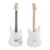 Guitarra Eléctrica Ashthorpe De 39 Pulgadas Blanco-blanco Color White-white
