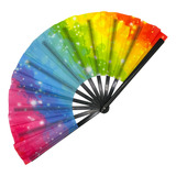 Leque Colorido Arco-íris Orgulho Lgbtqia+ Pride Parada Gay