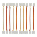 10 Emendas Conector 3 Vias P/ Fita Led Ws2811 Ws2812 6803 ..