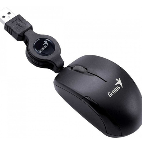 Mouse Micro Traveler Genius Mini Cable Retractil