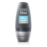Dove Clean Comfort Desodorante Rollon Masculino 50ml