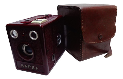 Câmera Fotográfica Com Case Kapsa Original Retrô Não Testada