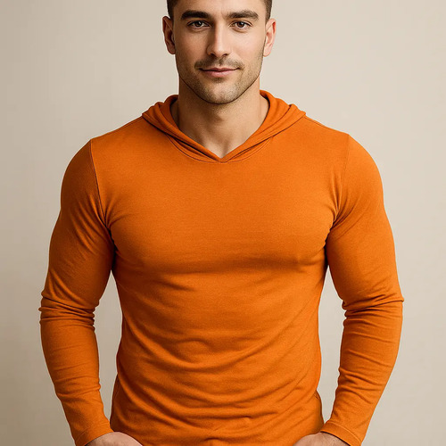 Camiseta Masculina Capuz Slim Fit Viscolycra Segunda Pele Ml | MercadoLivre