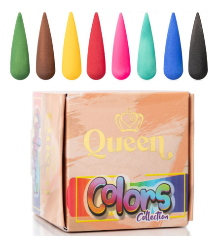 Acrilicos Queen Wapizima Coleccion 8 Pzs Uñas - A Elegir