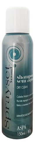 Aspa Sprayset Dry Clean Shampoo Sem Água 150ml Shampoo Seco