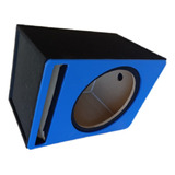 Cajón Para Subwoofer 12  Porteado Con Antifaz Color Azul