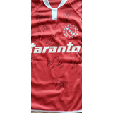 Camiseta Independiente Firmada Por Aguero Y Plantel 2006