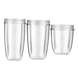 Paquete 3 Vasos Para Nutribullet (18,24 Y 32 Oz)