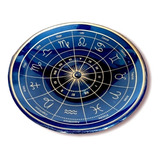 Prato Decorativo Para Mesa Fundo Mapa Astral Místico Lindo