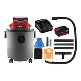 Aspirador Polvo Liquido Einhell 18v Ruedas Starter Kit 4.0ah Color Gris Y Rojo