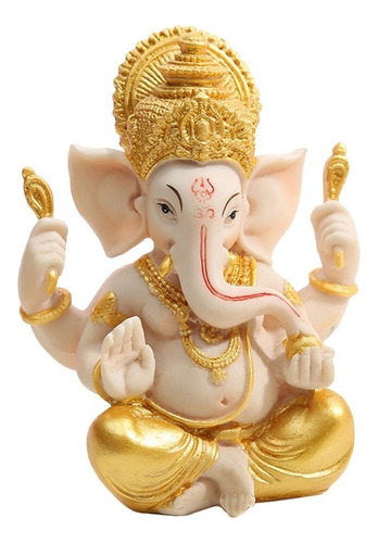 Estatua Hindú De Ganesh Tallada A Mano, Artesanía De Resina